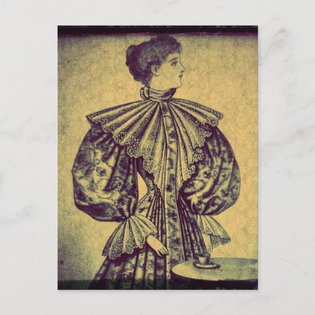 Sofistikerat vykort för Dam (Framsida)