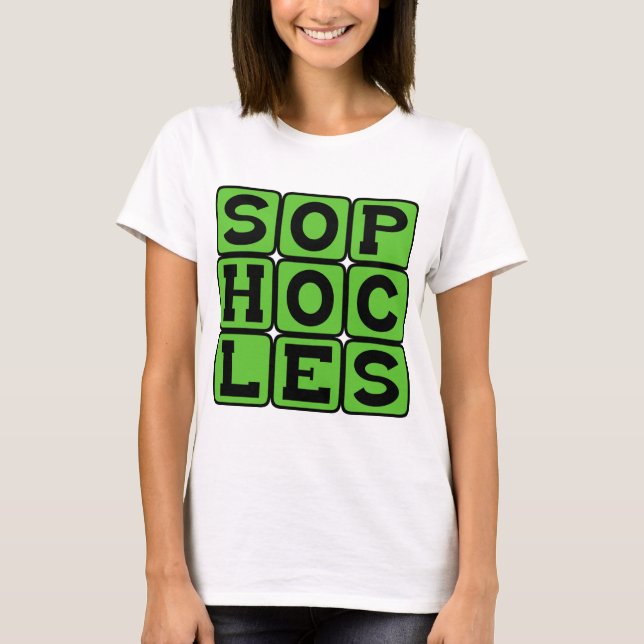 Sofokles, grekisk tragediförfattare tee shirt (Framsida)