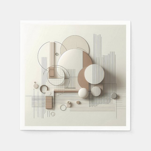 Soft 3D Linework  Pappersservett (Framsidan)