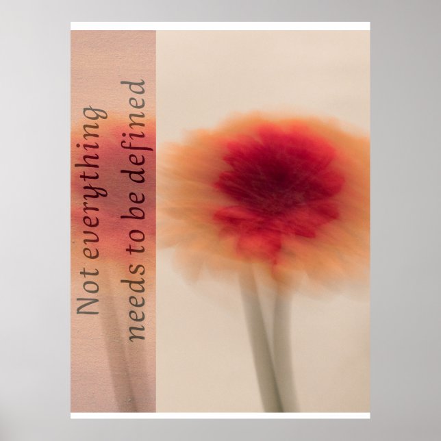 Soft Aesthetic Floral Poster – Inspirational Quote (Framsidan)