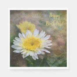 Soft and Dreamy Daisy Birhday Pappersservett