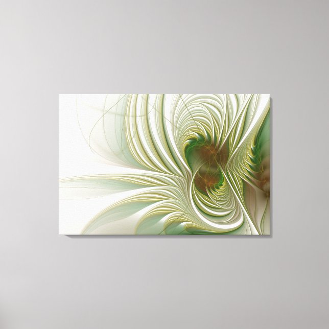 Soft and tenderness fractal fantasy flowers canvastryck (Framsida)