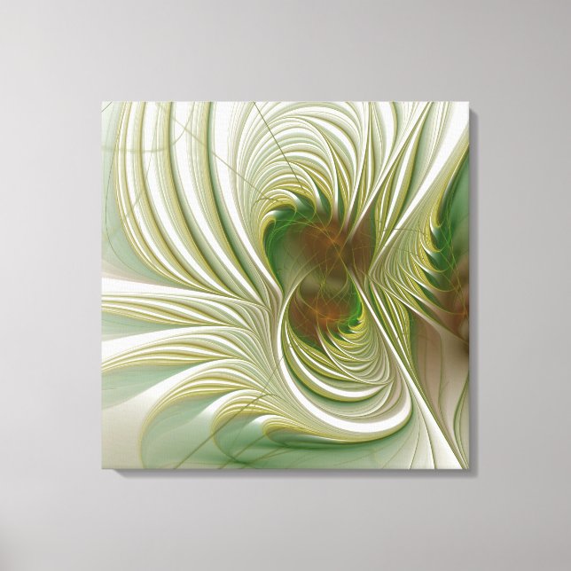 Soft and tenderness fractal fantasy flowers canvastryck (Framsida)