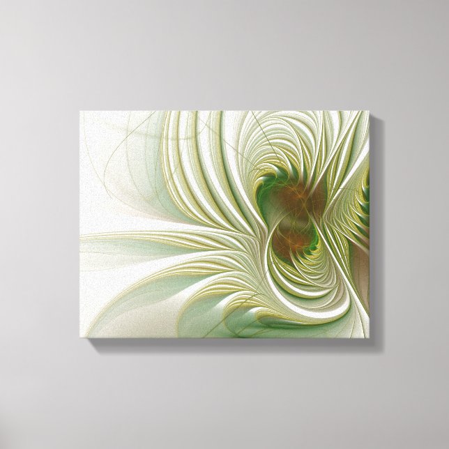 Soft and tenderness fractal fantasy flowers canvastryck (Framsida)