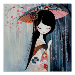 Soft Anime Girl Perfect Poster