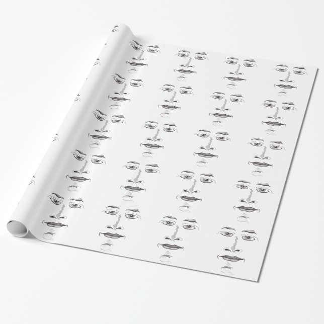 Soft Ansikte Presentpapper (Utrullad)