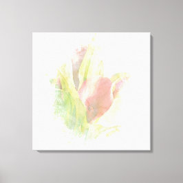 *~* Soft AR12 Artistic Blommigt Calla Lily Coral Canvastryck