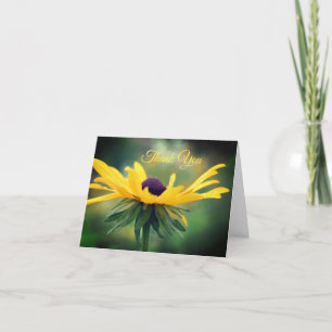 Soft Black Eyed Susan Flower Tack-kort Tack Kort