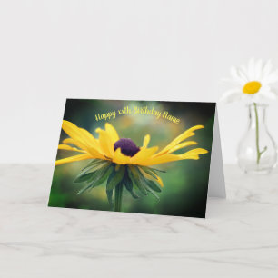 Soft Black Eyed Susan Personlig Birthday Kort