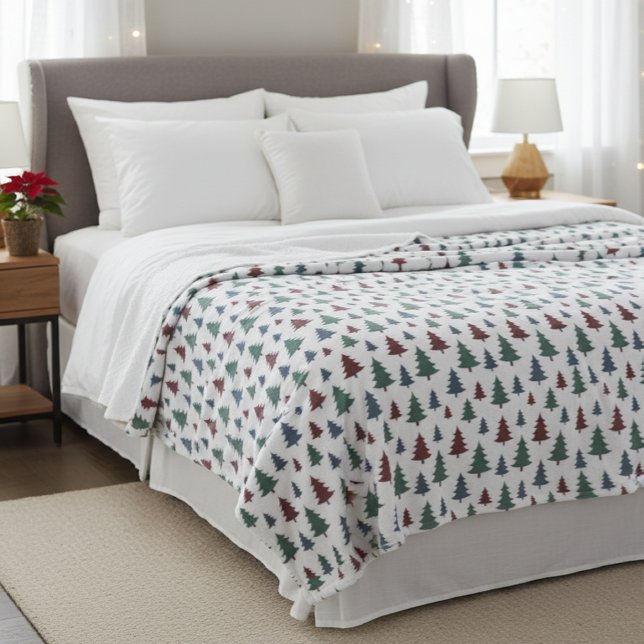 Soft Blanket with Pine Print - Warmth and Style Fleecefilt (Skapare uppladdad)