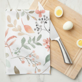 Soft Blommigt Kitchen Towel Kökshandduk