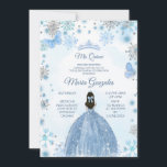 Soft Blue Butterfly & Winter Season Sweet 15:e Inv Inbjudningar<br><div class="desc">Soft Blue Butterfly & Winter Season Sweet 15:e födelsedagsinbjudan</div>