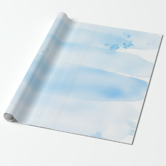 Soft Blue Watercolor Brush Strokes Presentpapper