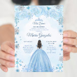 Soft Blue Winter Princess Quinceanera-inbjudan Inbjudningar<br><div class="desc">Soft Blue Winter Princess Quinceanera-inbjudan</div>