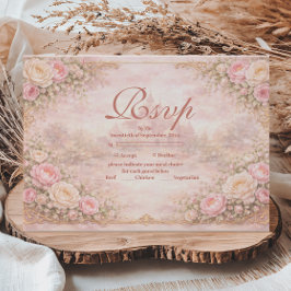 Soft Blush Rose Garden Quinceañera OSA Kort