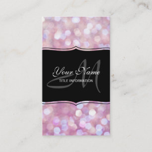 Soft Bokeh Glitter Sparkles Visitkort