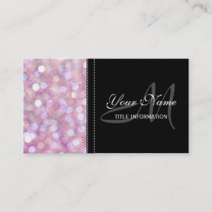 Soft Bokeh Glitter Sparkles Visitkort