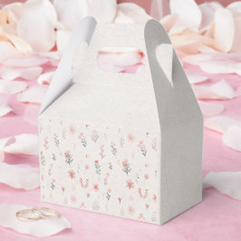 Soft Botanical Pattern Favor Box Presentaskar