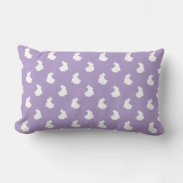 Soft Bunny Silhouette Nursery Accent Lumbarkudde