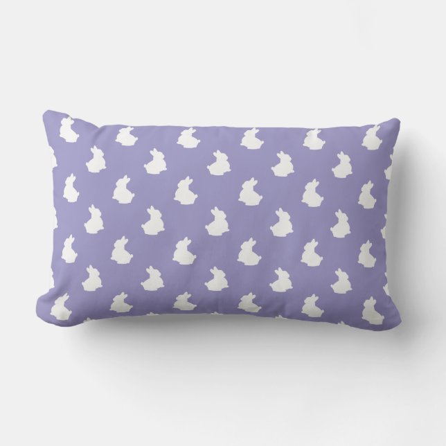Soft Bunny Silhouette Nursery Accent Lumbarkudde (Framsida)