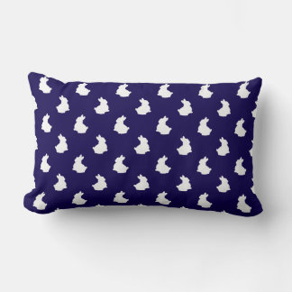 Soft Bunny Silhouette Nursery Accent Lumbarkudde