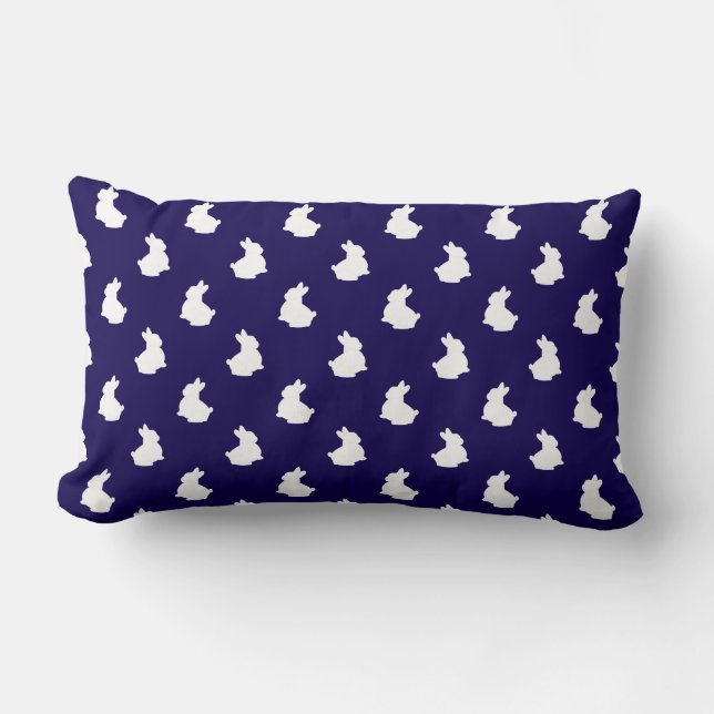 Soft Bunny Silhouette Nursery Accent Lumbarkudde (Framsida)