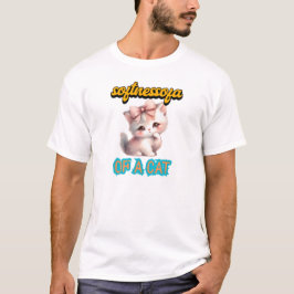 Soft Calm Cat with Beautiful Elegant Colors T Shirt
