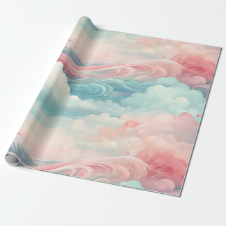 Soft Cloud Vågar Wrapping Papper Presentpapper