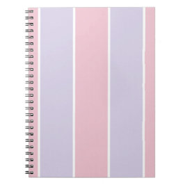 Soft Color Vertical Stripe Pattern Design Anteckningsbok