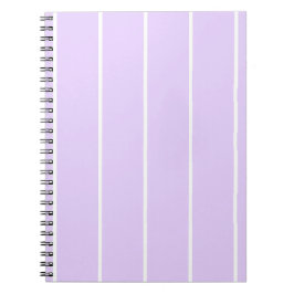 Soft Color Vertical Stripe Pattern Design Anteckningsbok