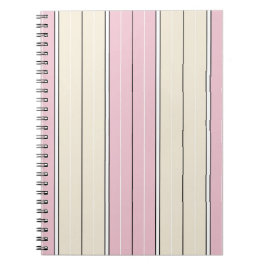 Soft Color Vertical Stripe Pattern Design Anteckningsbok