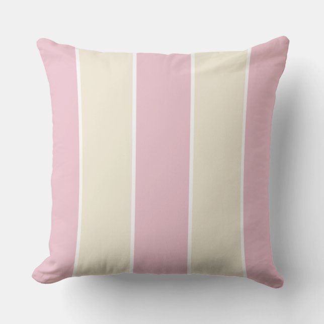 Soft Color Vertical Stripe Pattern Design Kudde (Framsida)