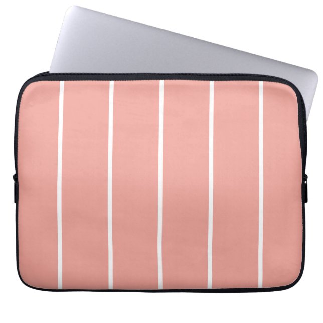 Soft Color Vertical Stripe Pattern Design Laptop Fodral (Framsidan)