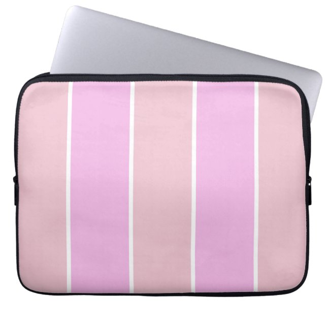 Soft Color Vertical Stripe Pattern Design Laptop Fodral (Framsidan)