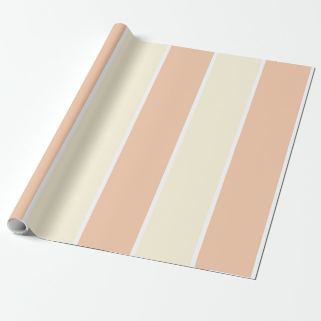 Soft Color Vertical Stripe Pattern Design Presentpapper (Utrullad)