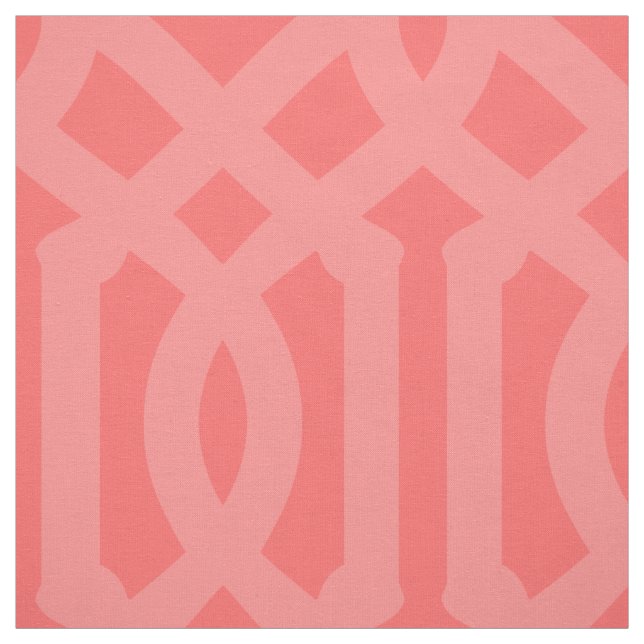 Soft Coral Trellis Large  Tyg (Provkarta)