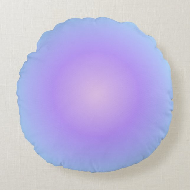 Soft Cotton Lavender Rund Kudde (Framsidan)