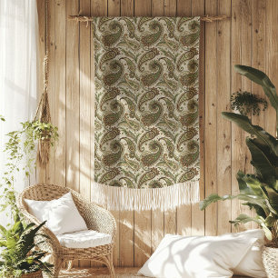 Soft Earthy Blanket med Bohemian Swirl Mönster Fleecefilt