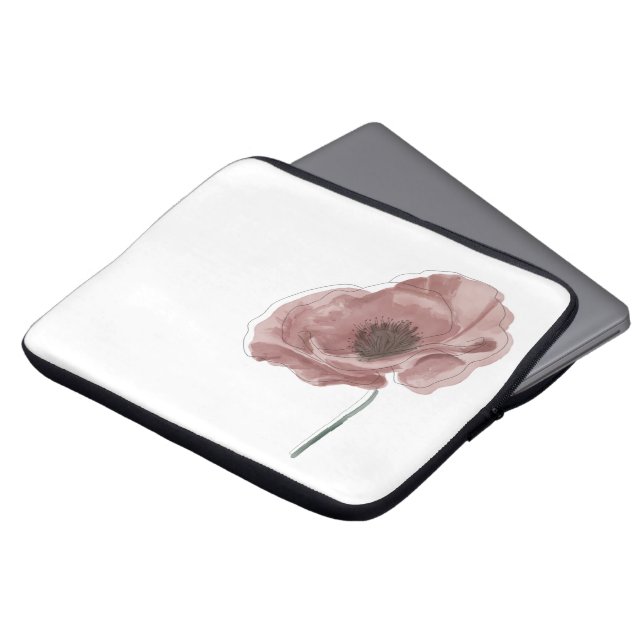 Soft, elegant floral design for a stylish look. laptop fodral (Framsida topp)