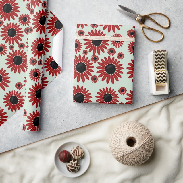 Soft Express Florals Velvet Presentpapper (Hantverk)