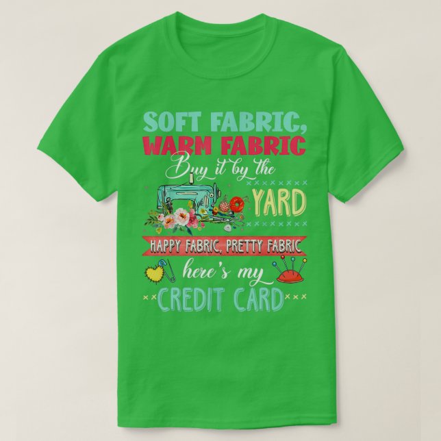 Soft fabric warm fabric buy it by the yard quiltin t shirt (Design framsida)