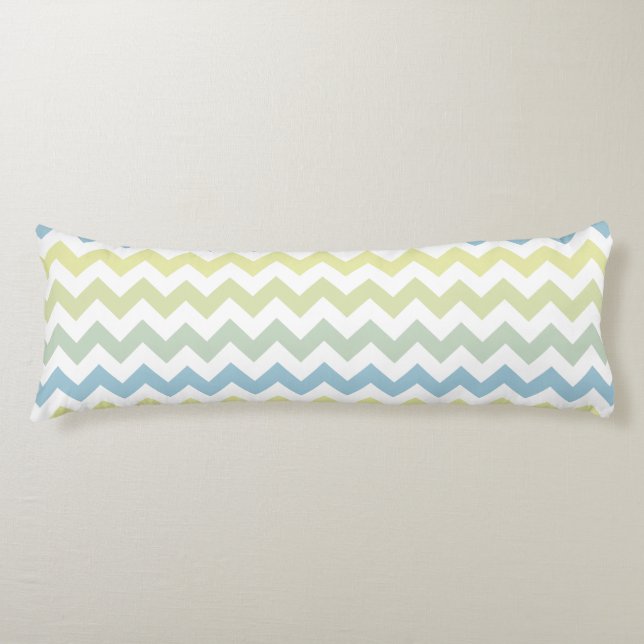Soft Färg trendig Chevron mönster Kroppskudde (Framsidan)