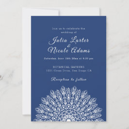 Soft Feather Dry Pampas Grass Mandala Wedding Inbjudningar