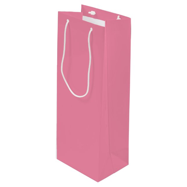 Soft Flamingo Rosa - Vin Gift Bag (Framsidan Vinklad)
