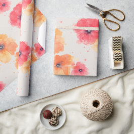 Soft Floral Blooms Wrapping Paper  Presentpapper