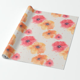 Soft Floral Blooms Wrapping Paper  Presentpapper