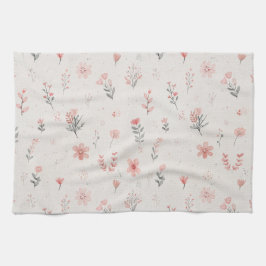 Soft Floral Kitchen Towel Pattern Kökshandduk