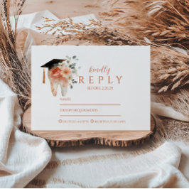 Soft Floral Tooth Graduation Party OSA Kort