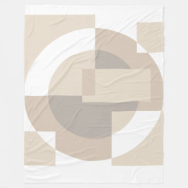 Soft Geometric Blocks – Modern Neutral Overlay Fleecefilt