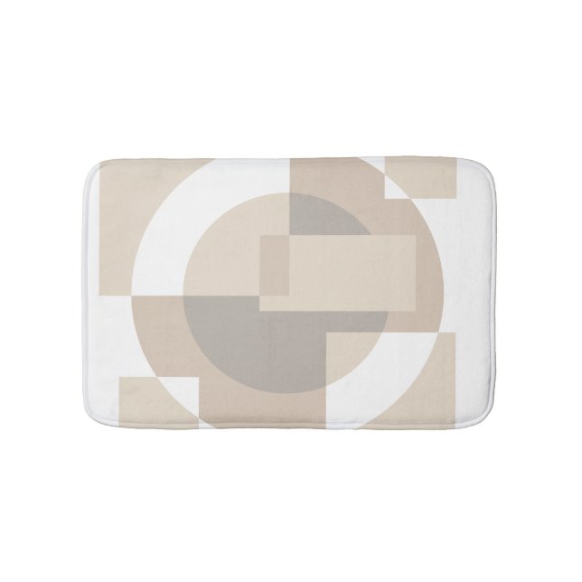 Soft Geometric Blocks – Neutral Abstract Geometry Badrumsmatta (Framsidan)